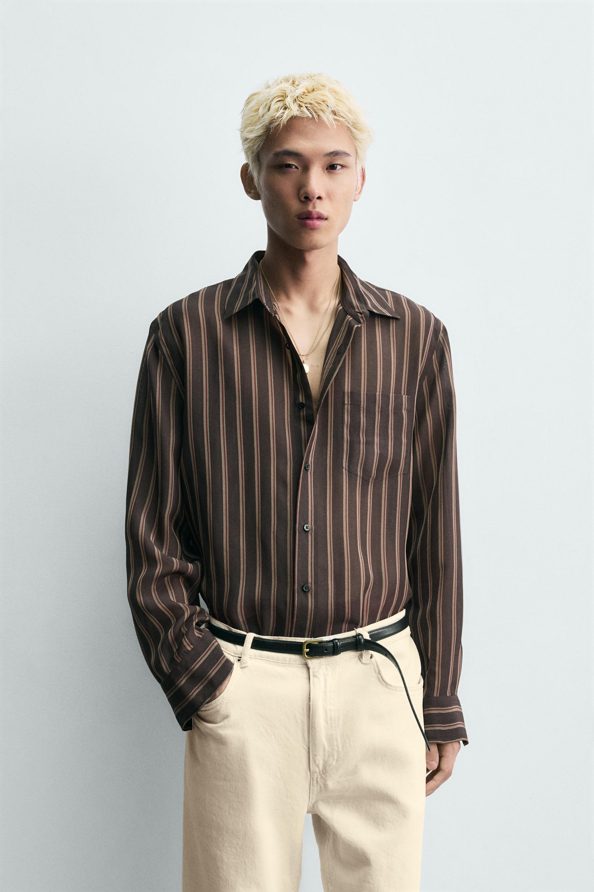 FLOWY STRIPED SHIRT